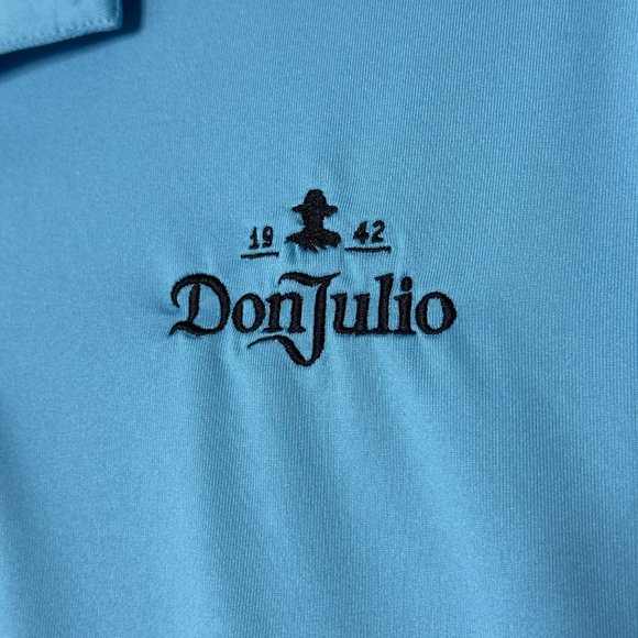Callaway Don Julio Blue Embroidered Short Sleeve Opti-Dri Stretch Golf Polo Sz L - Picture 10 of 11